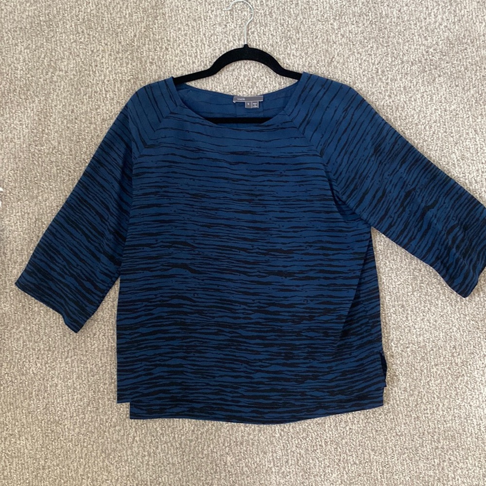 Vince striped silk blouse